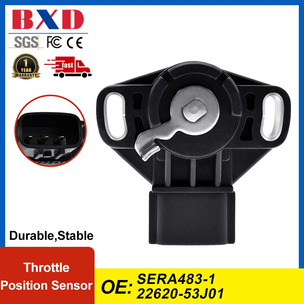 1/2PCS Throttle Position Sensor SERA483-1 22620-53J01 For Nissan PRIMERA 1990-1996, SUNNY 1990-1995, SERENA 1992-2001