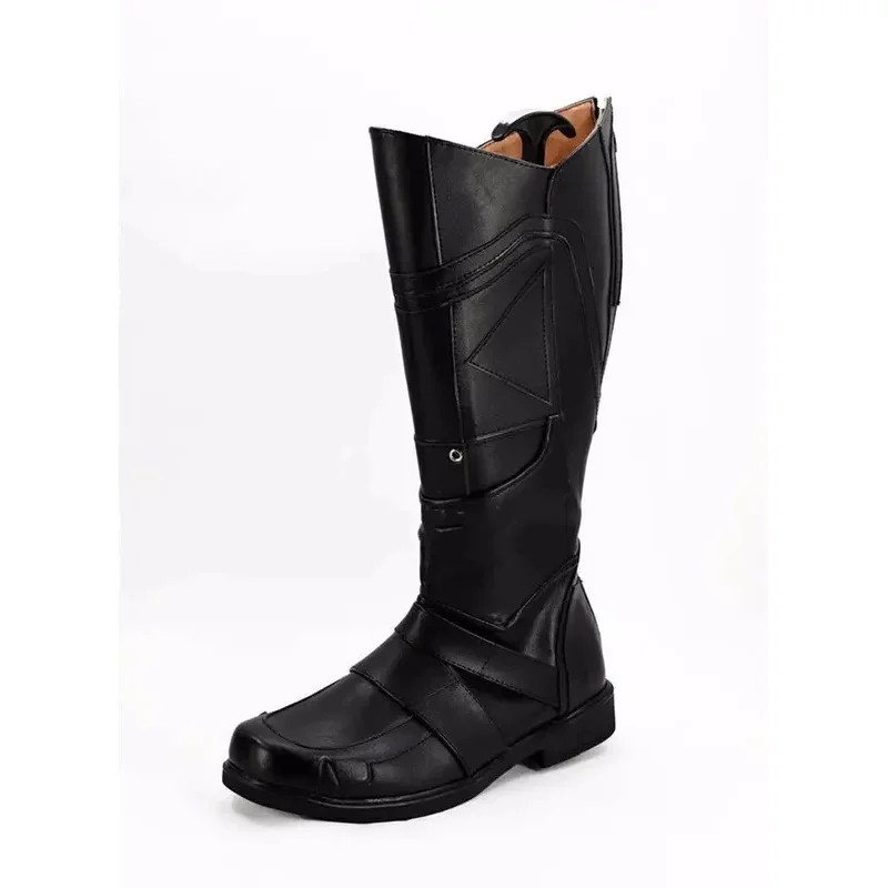 

Anime X-Men Wolverine Cosplay Shoes Black Long Boots Halloween Party Costume Accessories Custom Made6;d'3,h'7.b;