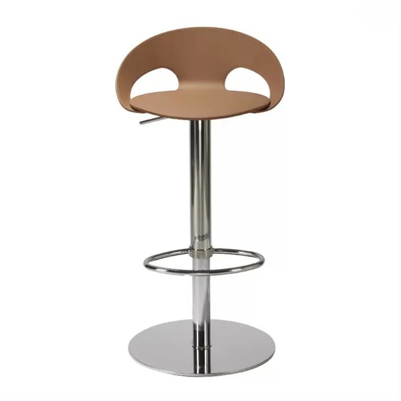 Chaises de bar réglables de style nordique, tabouret simple, chaise de bar minimaliste argentée, salon, cuisine, accessoires de designer