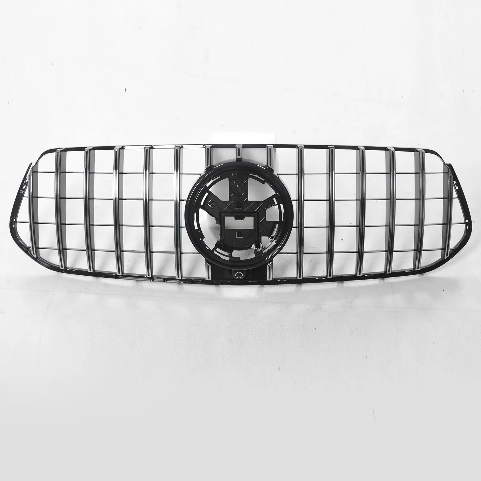 

Car Front Bumper Grille Black Chrome For Benz 2019-2023 GLE W167 GR4