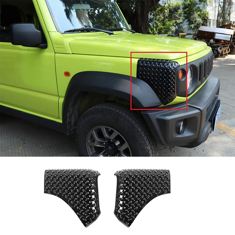 Car Cowl Body Armor Outer Cowl Covers Corner Guards For Suzuki Jimny 2019-2022 Accessories Black