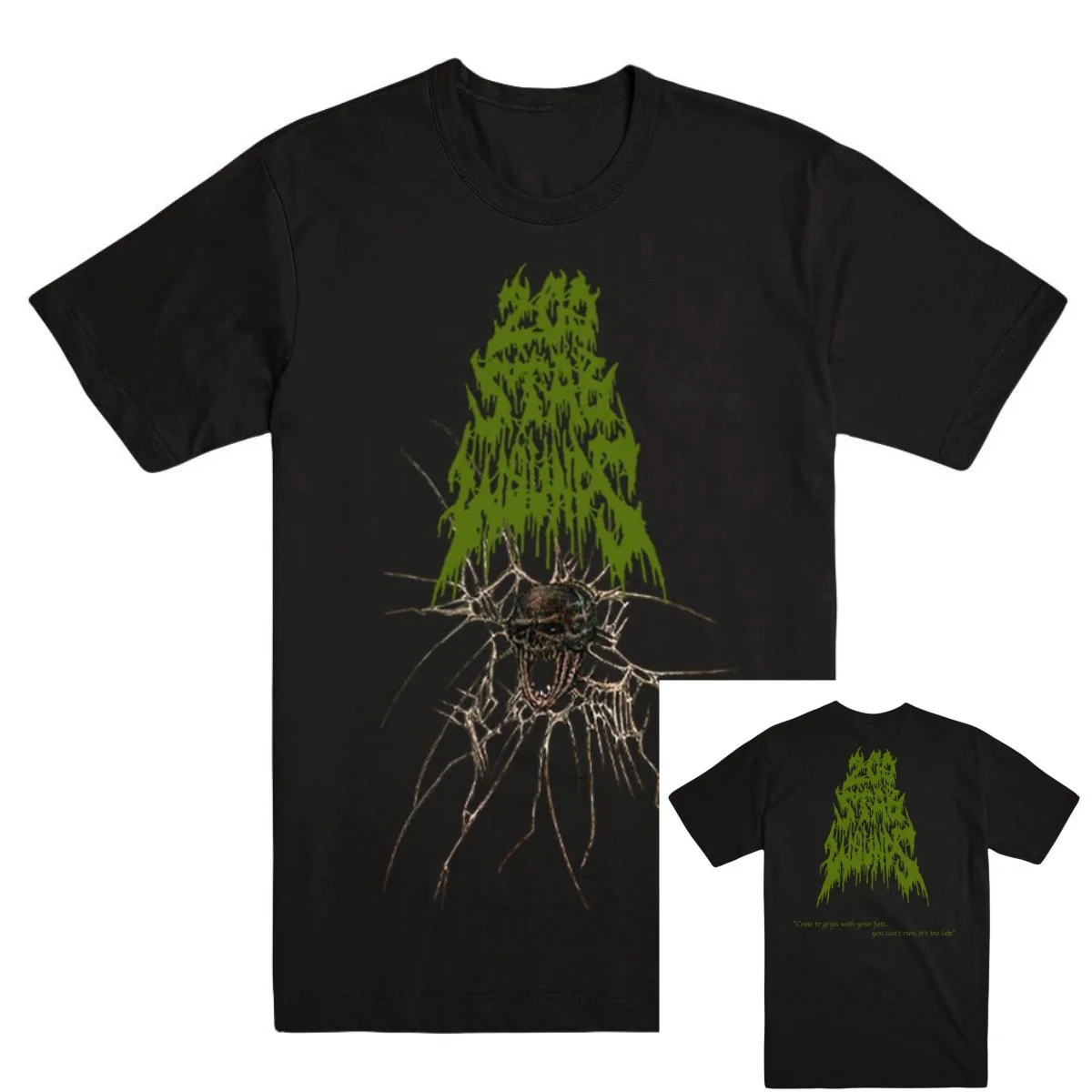 Spider Skull 200 STAB WOUNDS Band T-Shirt Baumwolle Grafik-T-Shirt Herren Damen Sommer Streetwear