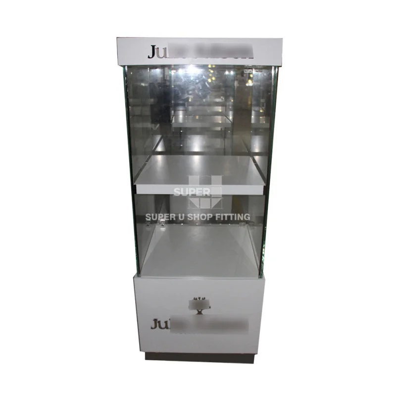 (customized)Jewelry Store Showcase Tower Display Unit Lighting Shelves Cabinet Jewellery Shop Furniture Jewelry Display Pedestal