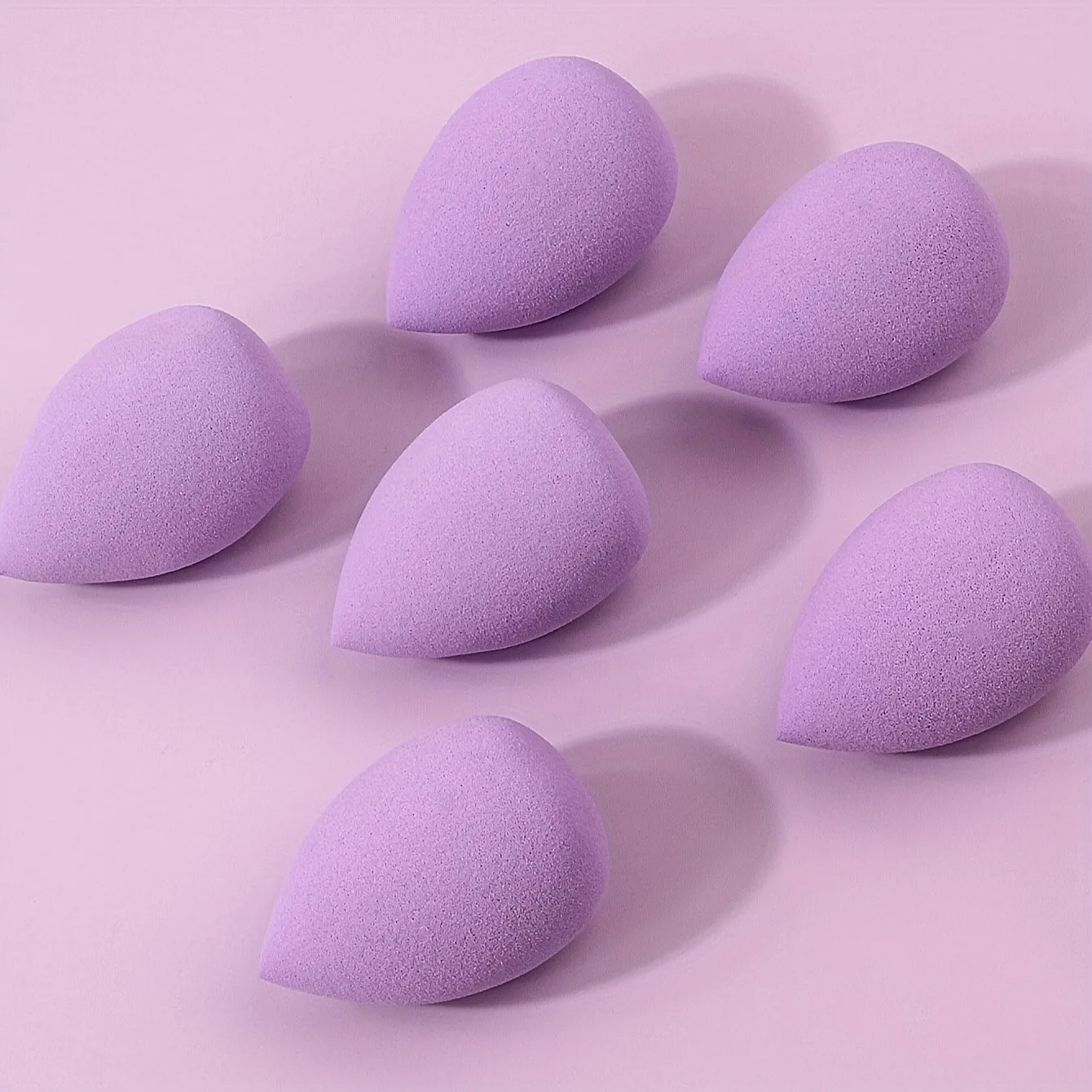 Professionele 6-delige make-upsponsset - groter formaat voor sneller mengen, watergeactiveerd PU-schuim, naadloze foundation en contour