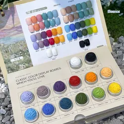 Eleanos Ice Cream 26pcs Solid Nail Gel Set Macaron Mud Painting Gel Set With Pen Nail Art Design Semi Permanent UV Gel Varnishes