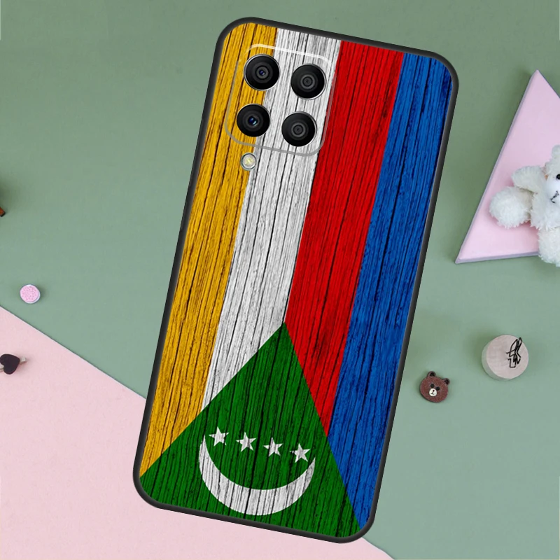 Comoros Flag Cover Case For Samsung Galaxy M33 M53 M52 M32 M12 M23 M13 M51 M31 M11 M20 M30s M14 M34 M54