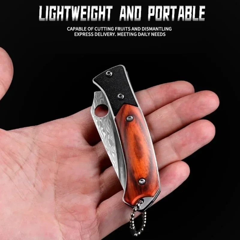 Exquisite outdoor folding knife,home portable fruit knife,sharp and high hardness pocket knife,barbecue knife,self-defense knife