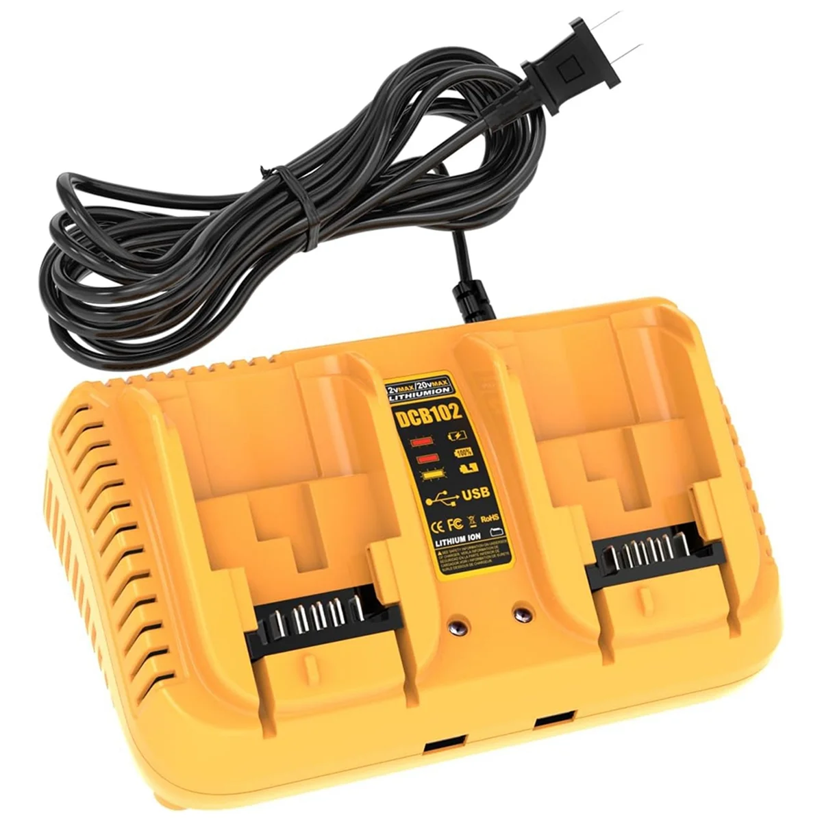 

Replacement Battery Charger for Dewalt 20V Max Battery Charger,Compatible with for Dewalt 12V/20V Li-Ion Battery US-Plug