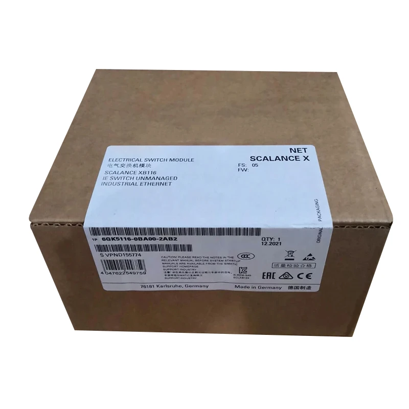 

Совершенно новый оригинальный 6GK5 116-0BA00-2AB2 6GK5116-0BA00-2AB2 модуль электрического переключателя программируемый контроллер