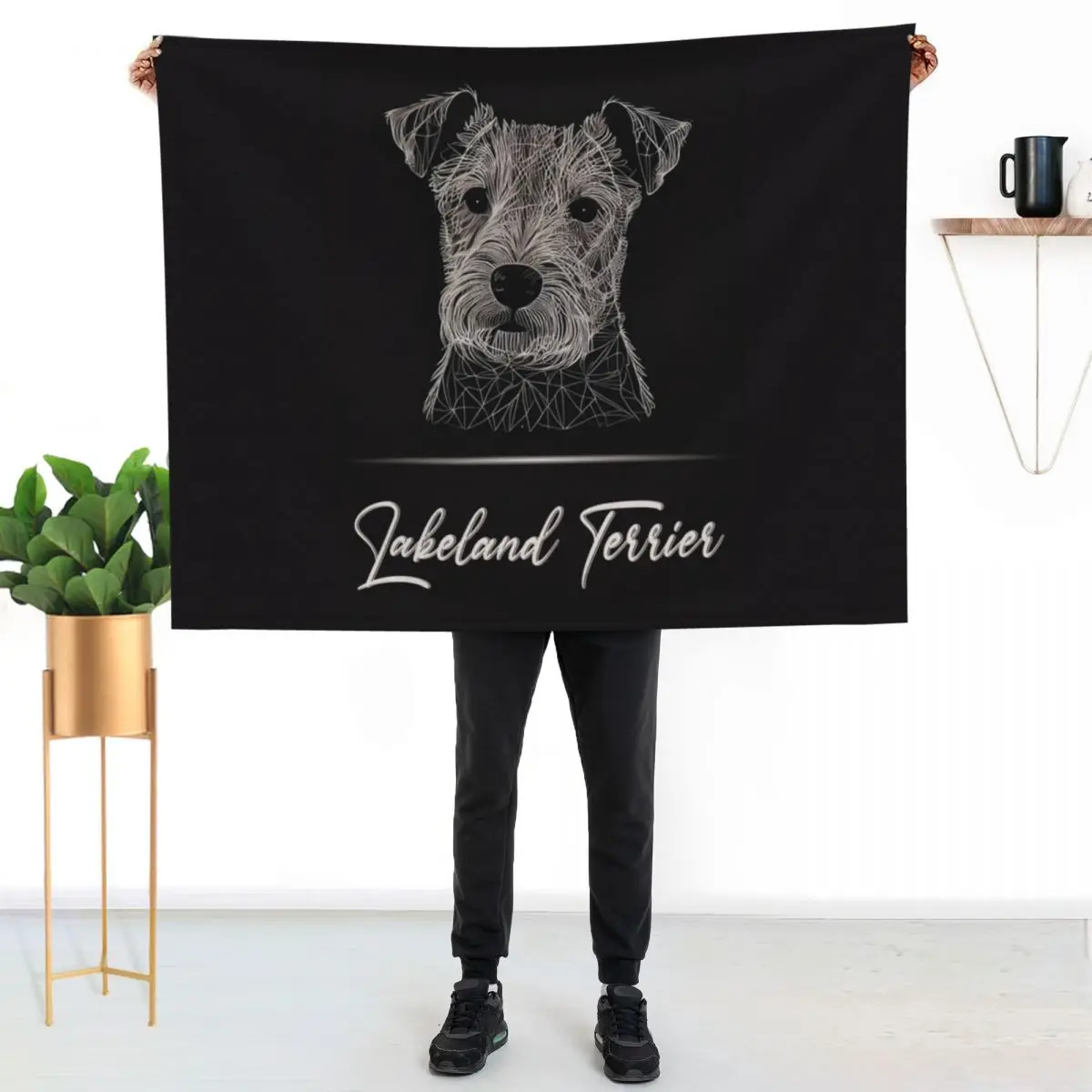 Lakeland Terrier Portrait Throw Blanket Blankets For Sofas Heavy Furrys Soft Fashion Sofas Cute Plaid Blankets