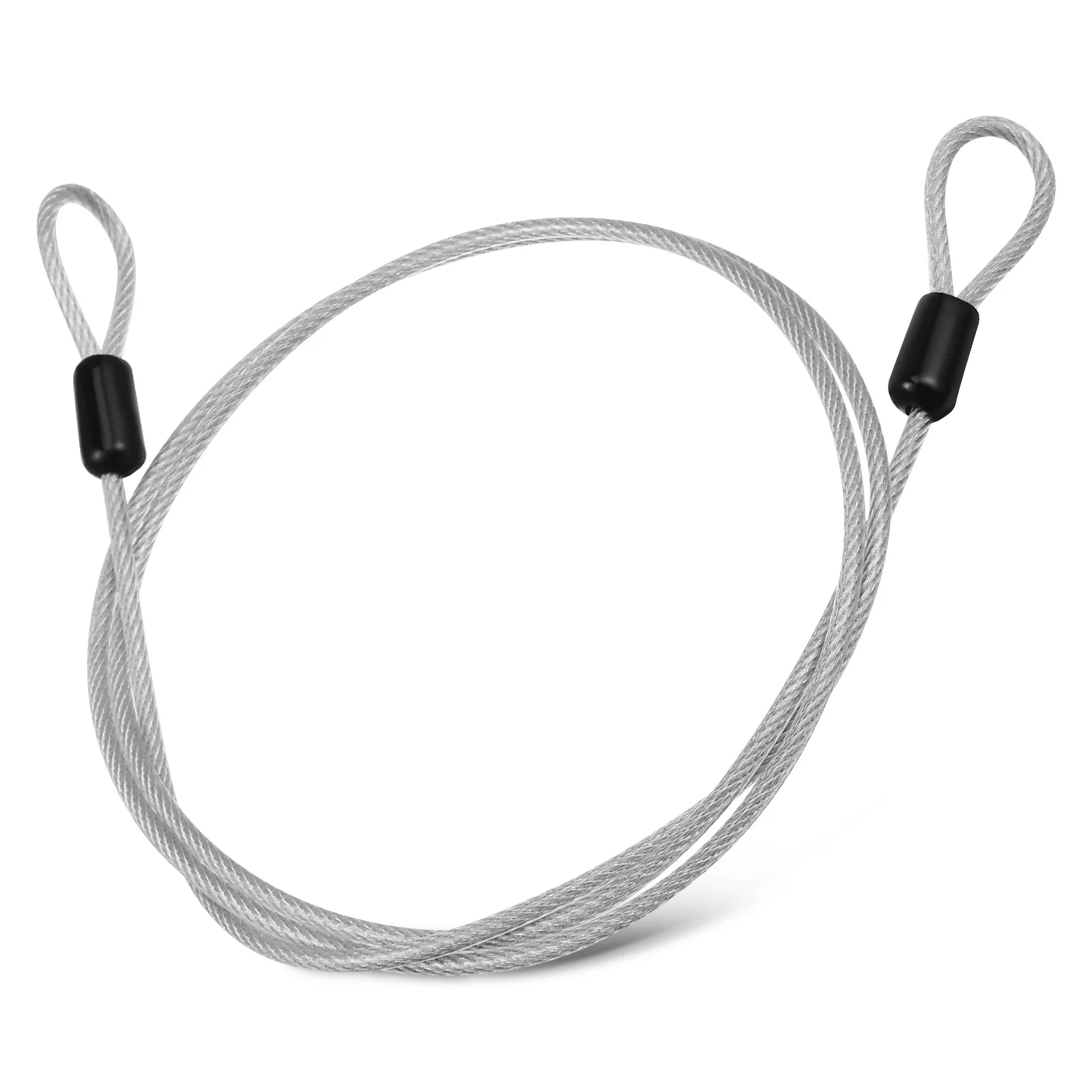 

Robust 304 Stainless Steel Cable Lock with Loops for Bike Luggage Gate Chain Outdoor Safety Applications Lock Cables with Loops