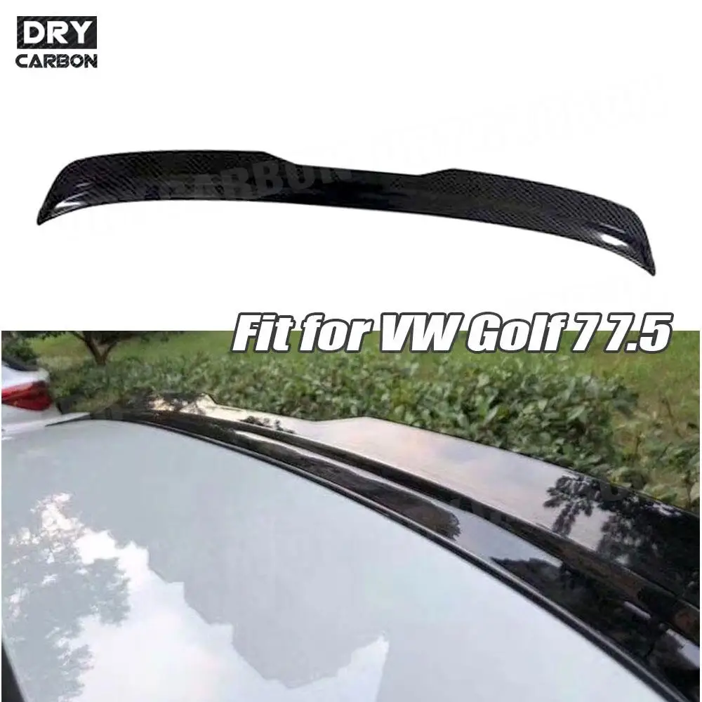 

Carbon Look Rear Roof Spoiler Windshield Winglet Wings for Volkswagen VW Golf 7 7.5 VII MK75 R GTI Rline 2014-2019 Accessories