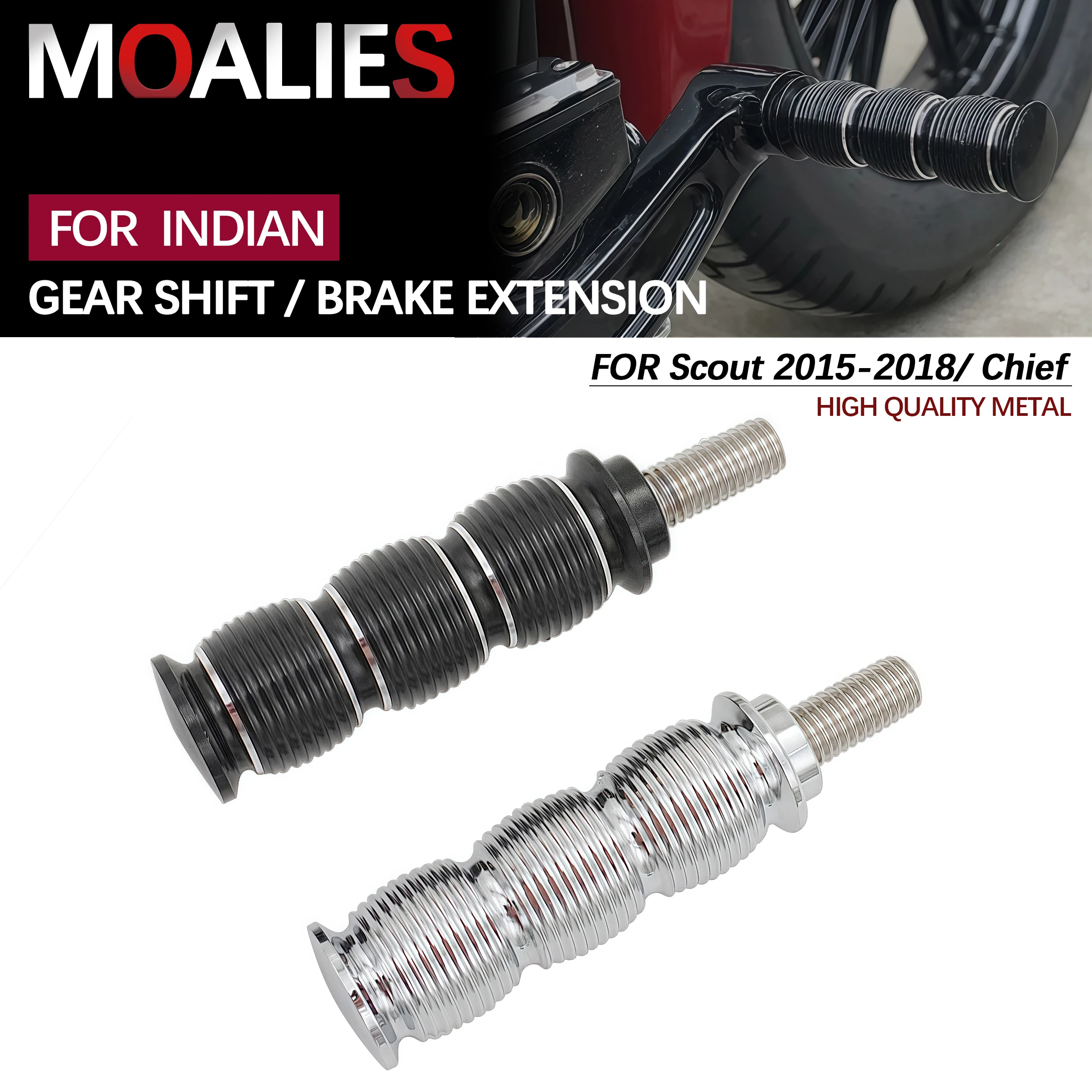 

Для Indian Scout Chief Dark Horse Roadmaster Chieftain Icon Удлинитель рычага переключения передач Рычаг переключения передач Увеличитель заднего тормозного штифта 8 мм