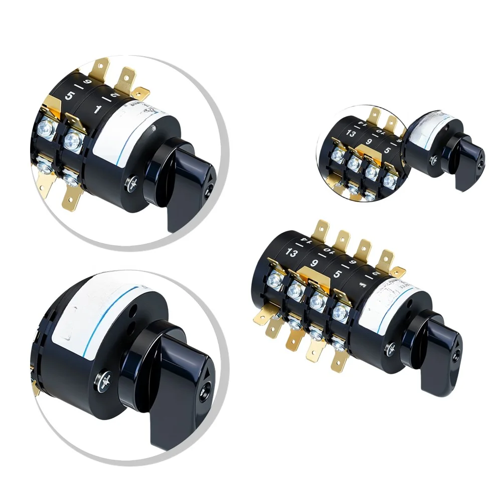 20 Position HZ5B Rotary Combination Switch 660V AC With ABS Enclosure and Silver Alloy Contacts for Heavy Industry