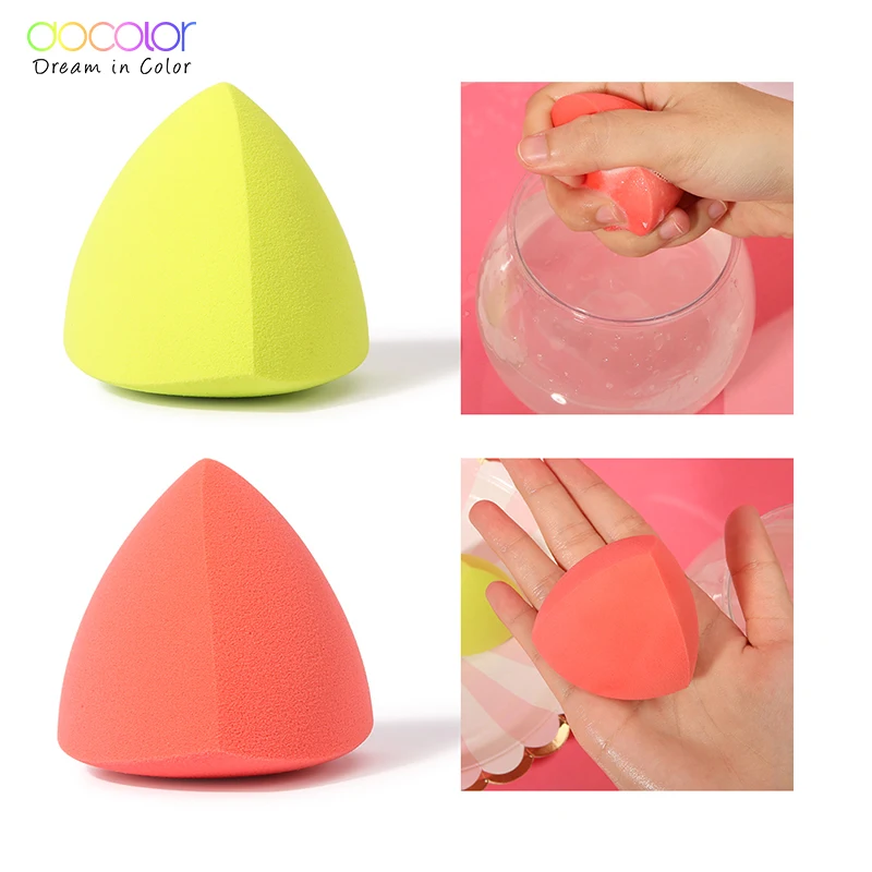 Docolor 4Pcs Makeup Sponge Cosmetic Puff Bulk Wholesale Beauty Egg Set Water Drop Puff Makeup Egg Super Soft Make Up Blender