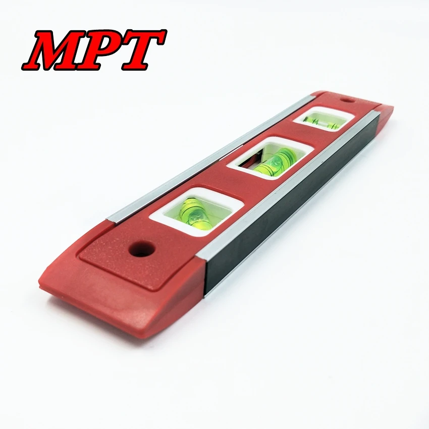 Mini Spirit Level Bubbles Horizontal Ruler 9''/22.5cm with three vial 45 90 180