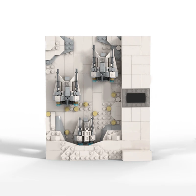 341pcs MOC Science Fiction Movie (star Battle) Three-dimensional Poster Concept Series Season 2 PART2 Collection SeriesChristmas
