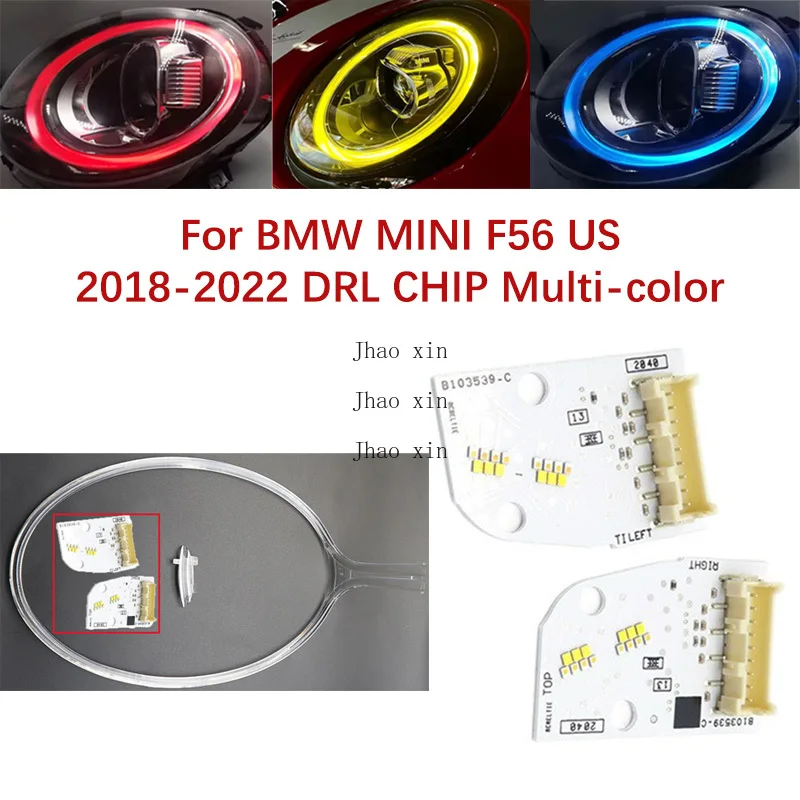 Light Guide Strip Multi-color Suitable For BMW MINI F56 Car Headlight DRL CHIP 2018-2022 US Version Angel Eye Ballast Module