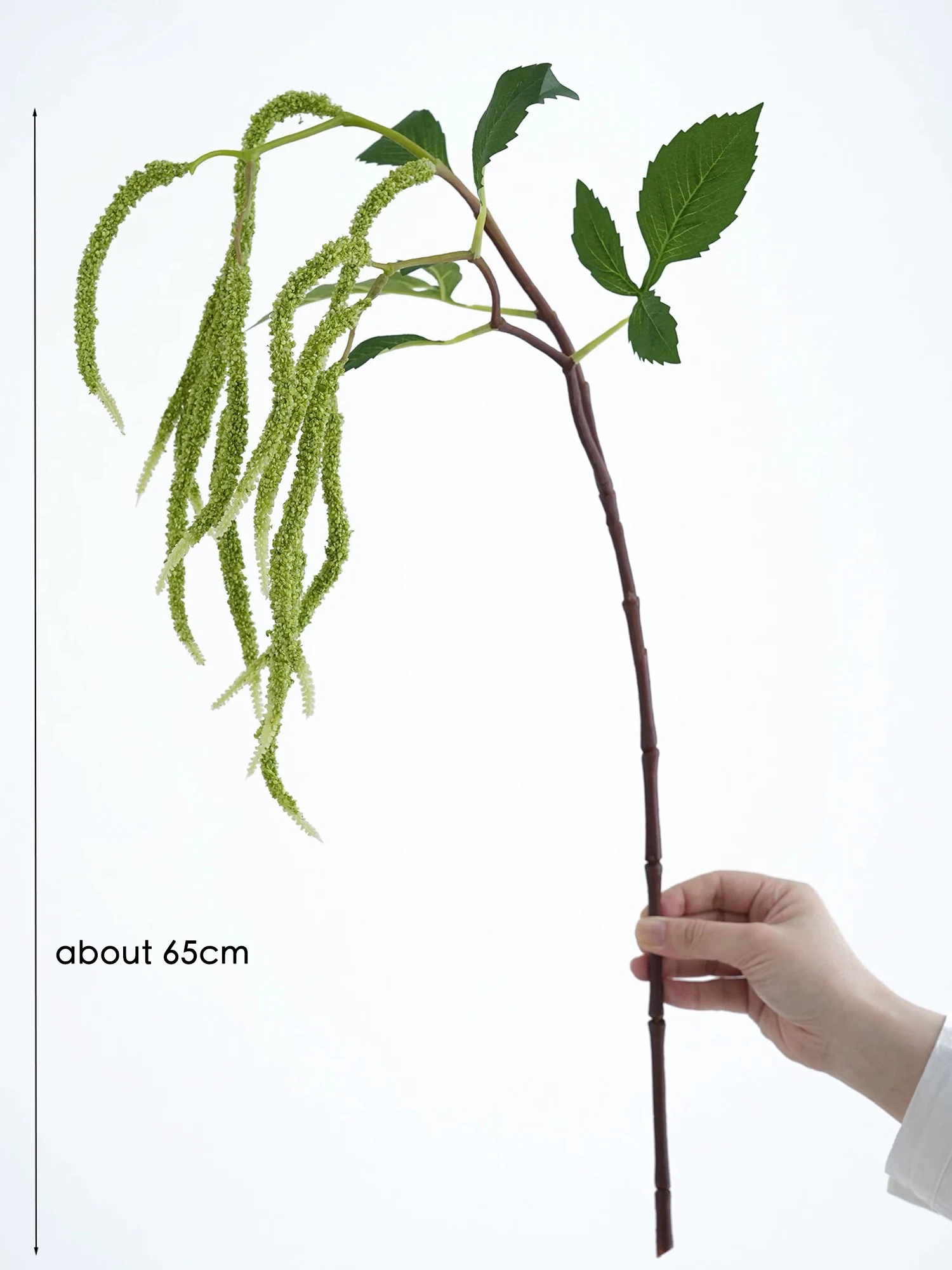 الاصطناعي تدلى الثعلب الدخن رذاذ العشب معلقة فو الدخن زهرة لترتيبات الأزهار ديكور المنزل الزفاف #5