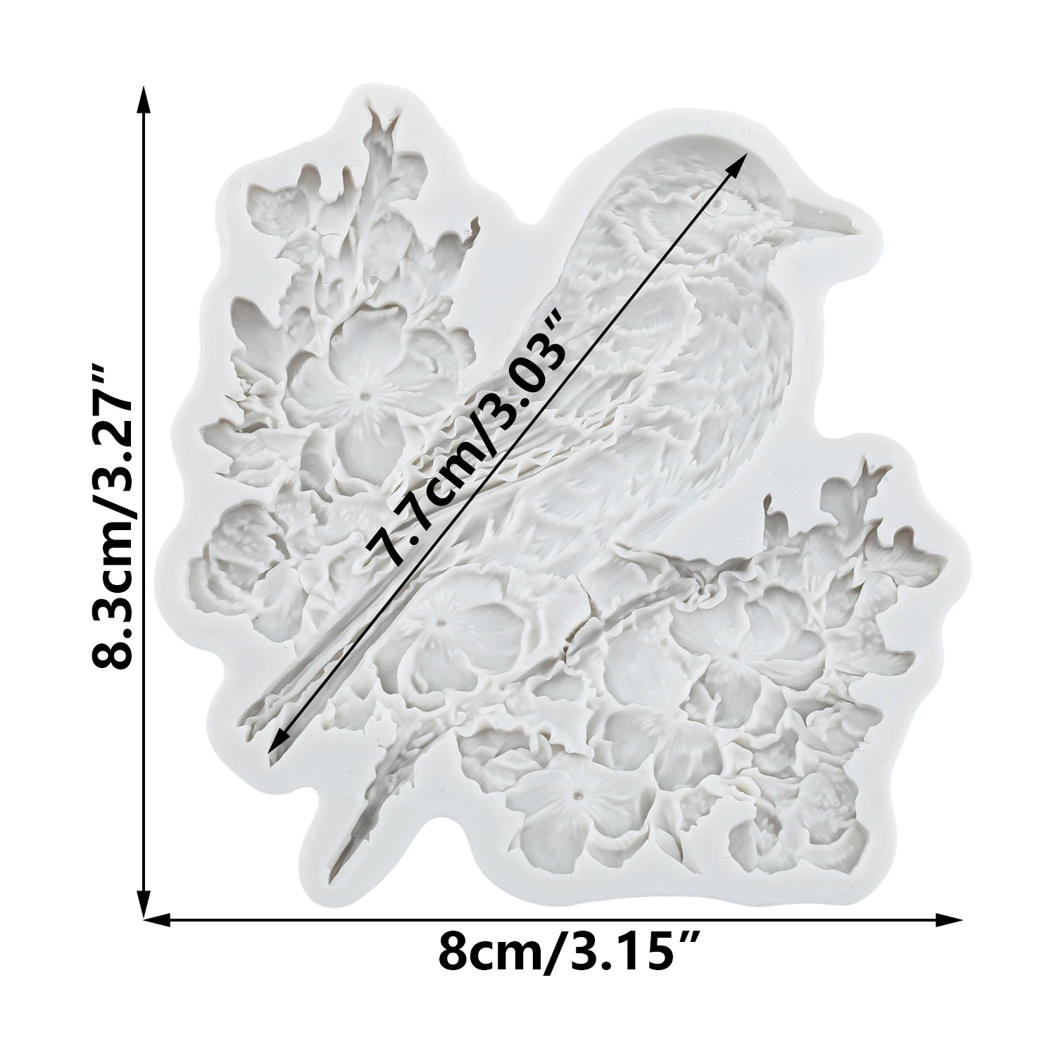 Bird Silicone Molds Fondant Cake Decorating Tools Cupcake Topper Chocolate Candy Sugar Craft Gum Paste Polymer Clay