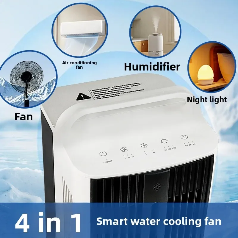 Excellent Ice Mist Water-cooled Air Conditioner Fan Desktop Floor-to-ceiling Shaking Head Humidification Home Office Spray Refri