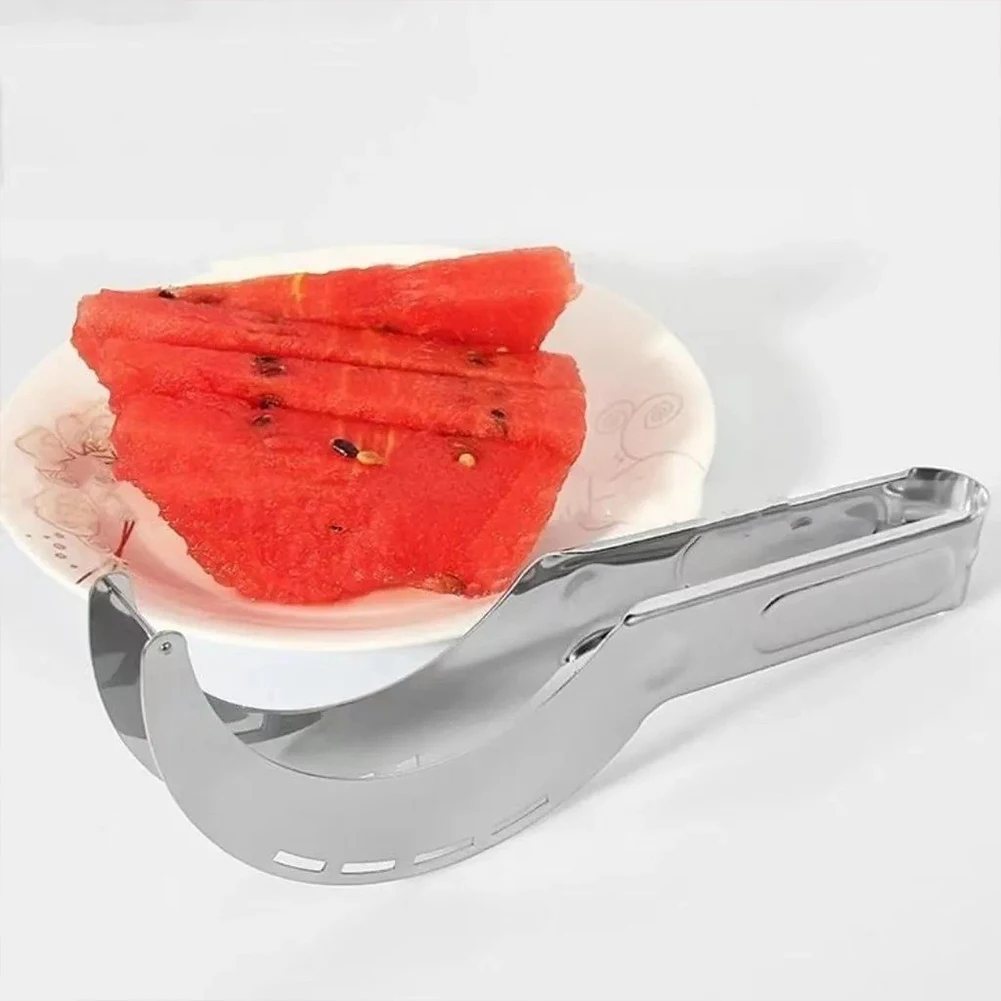 1/2/3PCS Watermelon Cutter Slicer Stainless Steel Fruits Slicing Tools Non-Slip Handle Pineapple Cantaloup Knife Kitchen Tools