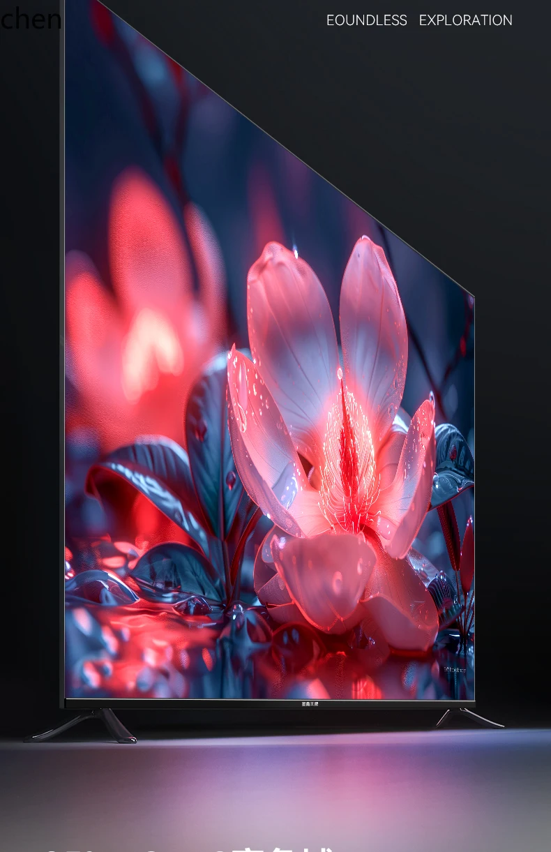 Telewizor LXC bezramkowy pełnoekranowy WIFI 75 głosowy 85 wysokiej rozdzielczości 4k wyświetlacz LCD