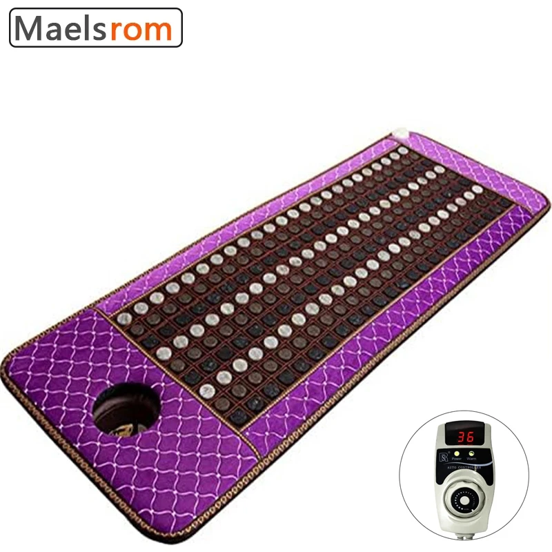 

190x70cm Heating Pad Heating Blanket Natural Jade Electric Heating Therapy Mat Negative Ion Therapy for Relieves Aching Muscles