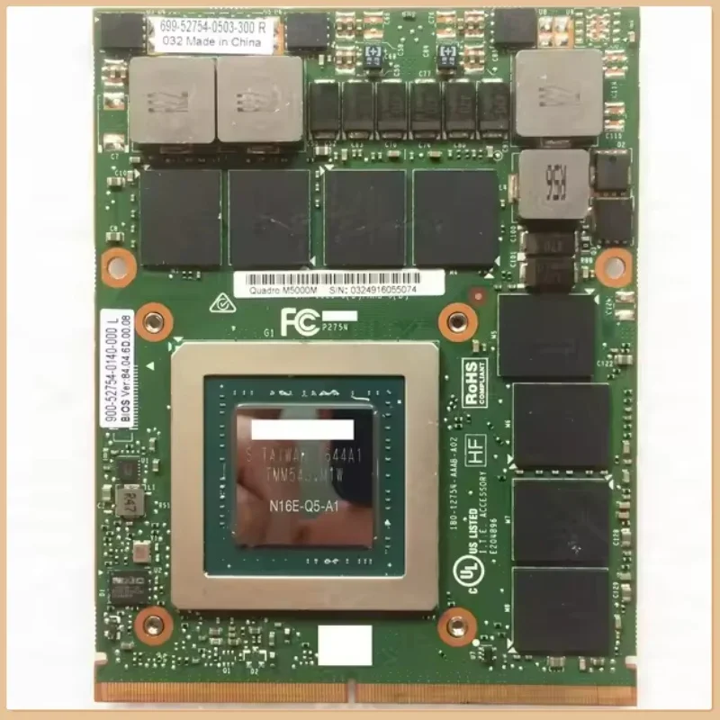 M5000M 8GB GDDR5 MXM 3.0b N16E-Q5-A1 Video Card for Precision 7710 M6800 Laptop