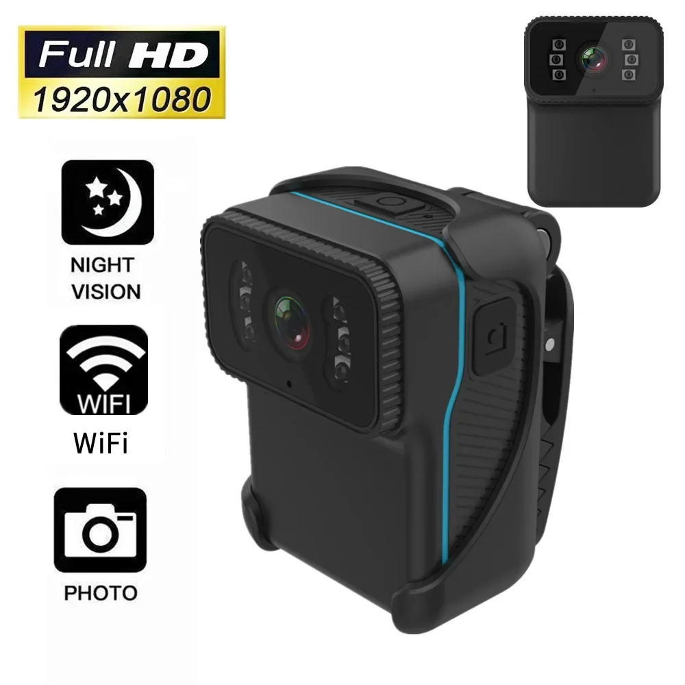 Wearable Mini Wifi Camera IP67 Waterproof Smart Espion Cam Espia Cameras Security Digital Body Camara Support Hidden TF Card