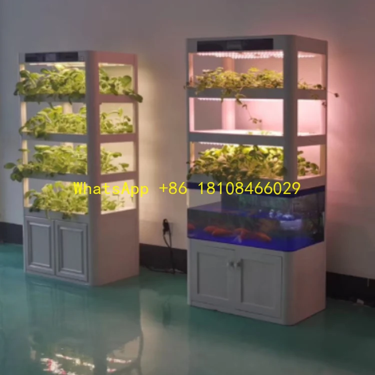 

Flower Planting Aquaponics Vertical Farming Planter Wardrobe Shell Plants Grow Lights Hydroponic Vegetable