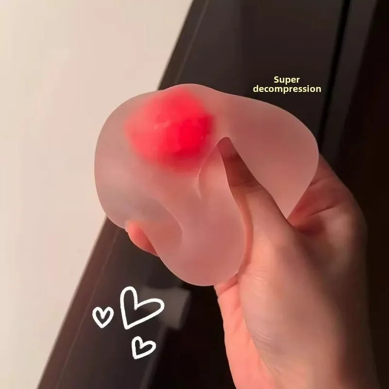 

Portable Strawberry Mochi Moldable Fidget Toy - Squishy Stress Relief Toy for Daily Anxiety & Relaxation