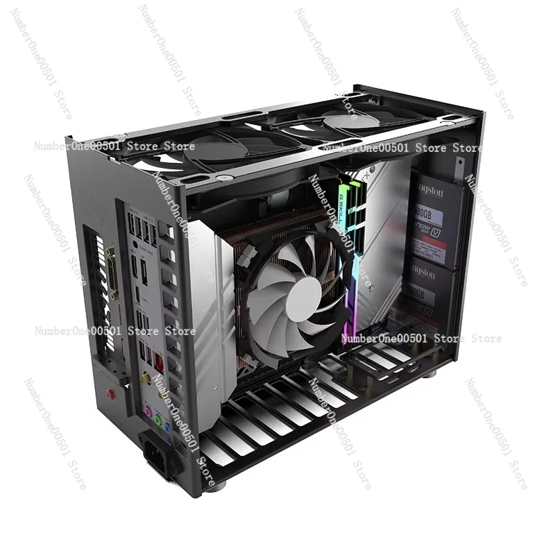 Lzmod mini H1-YTX 1.0 7.82L ITX Case Collaboration with Zhuangjiyuan Supports Maxsun YTX and Dual-Slot GPU