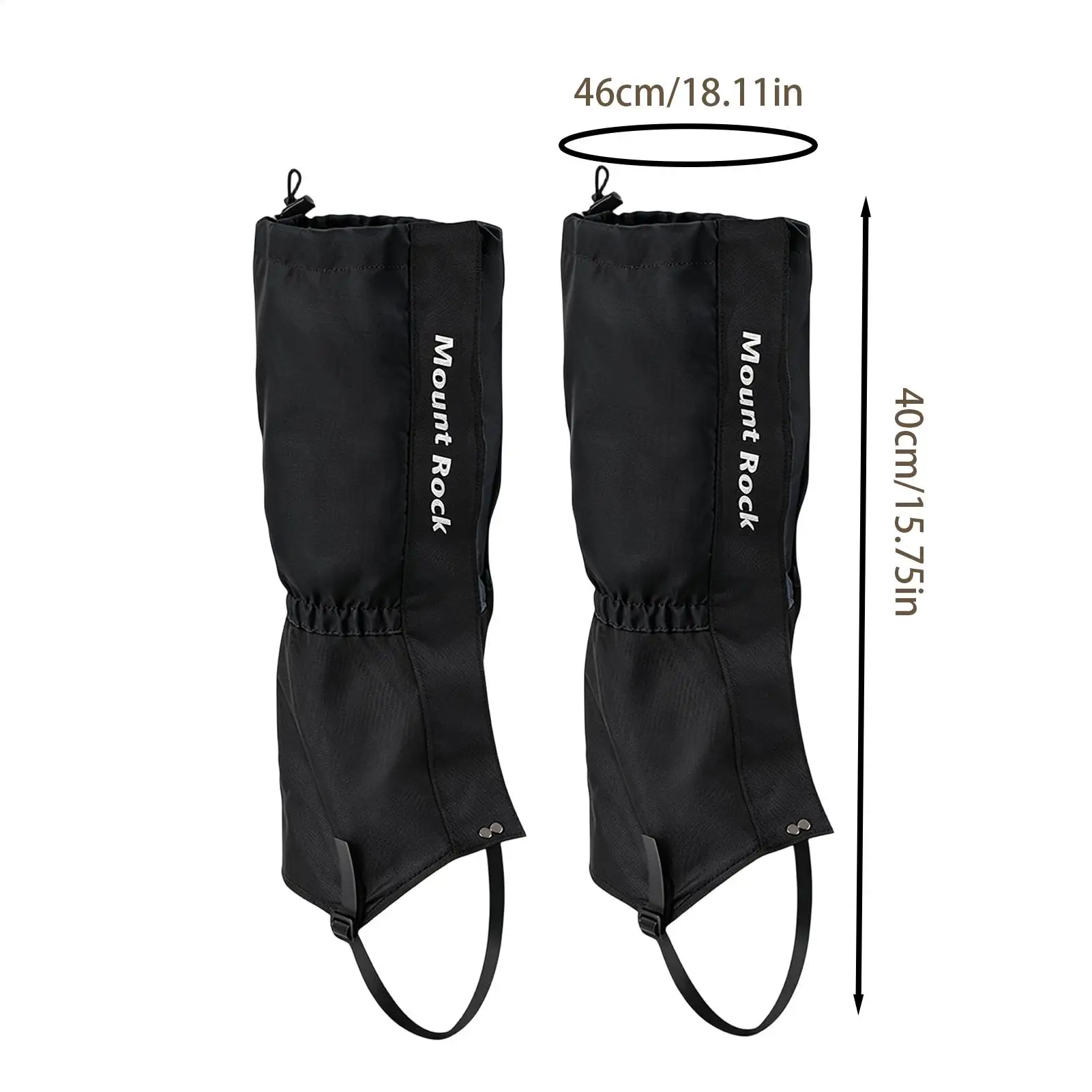 Waterproof Breathable Hiking Leg Gaiters Lightweight Outdoor Mountaineering Leg Wraps For Trekking Backpacking Snow Walking image 6