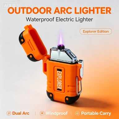2026 USB Waterproof Dual Arc Rechargeable Windproof Plasma Lighter Smoking Accessories Gadgets for Men Smoking Accessories