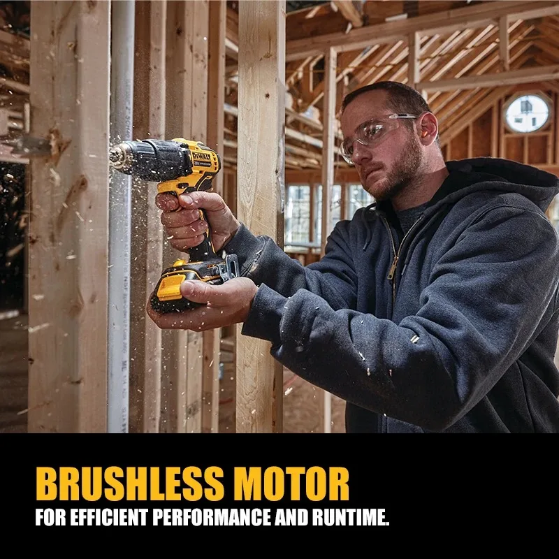 Imagem -05 - Dewalt-brushless Furadeira sem Fio Dcd709 Impact Driver Chave de Fenda Elétrica Compacta Ferramentas Elétricas 65nm 20v Lithium 2
