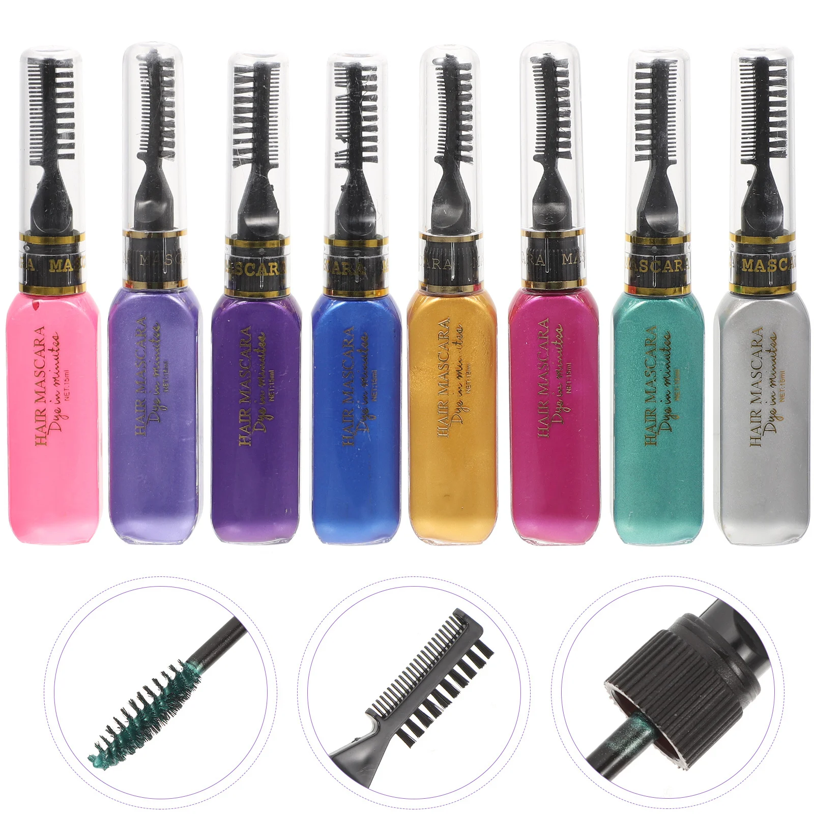 

8pcs Disposable Comb For Temporary Color Applicator Brush Quick Dry Washable Tool For Dark Hair Dye Cream Hair