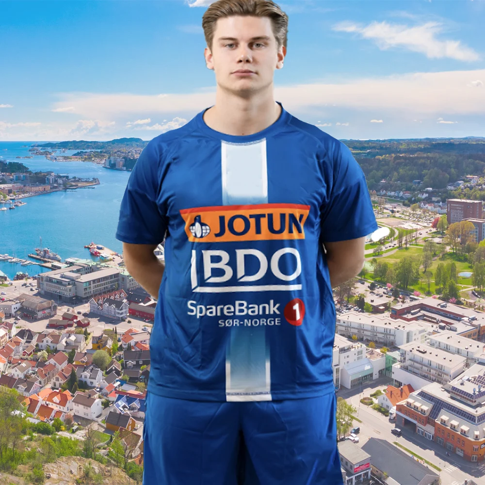 

Футболка для гандбола Норвегия Сандефьорд 2026, модная, с 3D-печатью, дышащая, быстросохнущая, унисекс, для взрослых и детей, европейская гандбольная форма