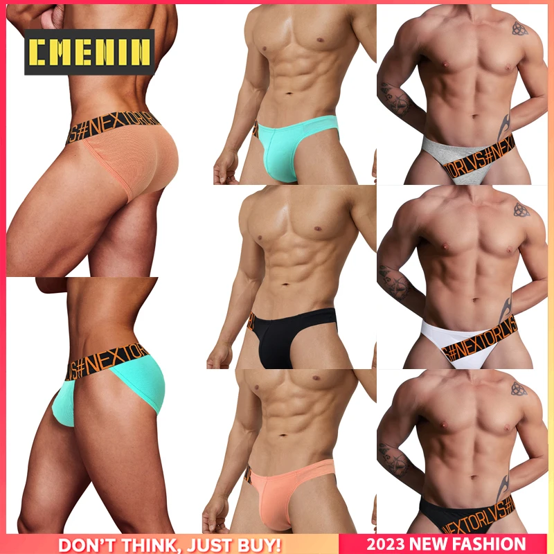 8Pcs Breathable Jockstrap Underwear Man Brief Fashion Cotton Slip Gay Sexy Men\'s Panties Briefs Men Underpants Tanga U Pouch