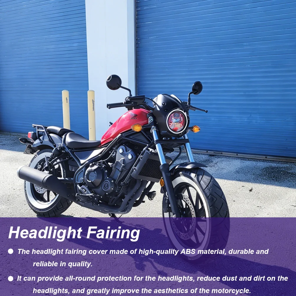 For Honda Rebel CM CMX 300 500 2017-2019 CMX300 CMX500 Fairing Windshiled Cover Cowl Motorcycle Accessories