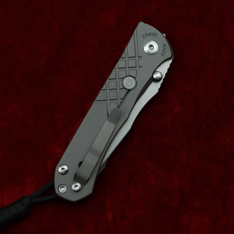 LEMIFSHE Customized Umnumzaan  S35vn TC4 titanium handle folding vegetables fruit pocket camping hunt EDC tool kitchen knife