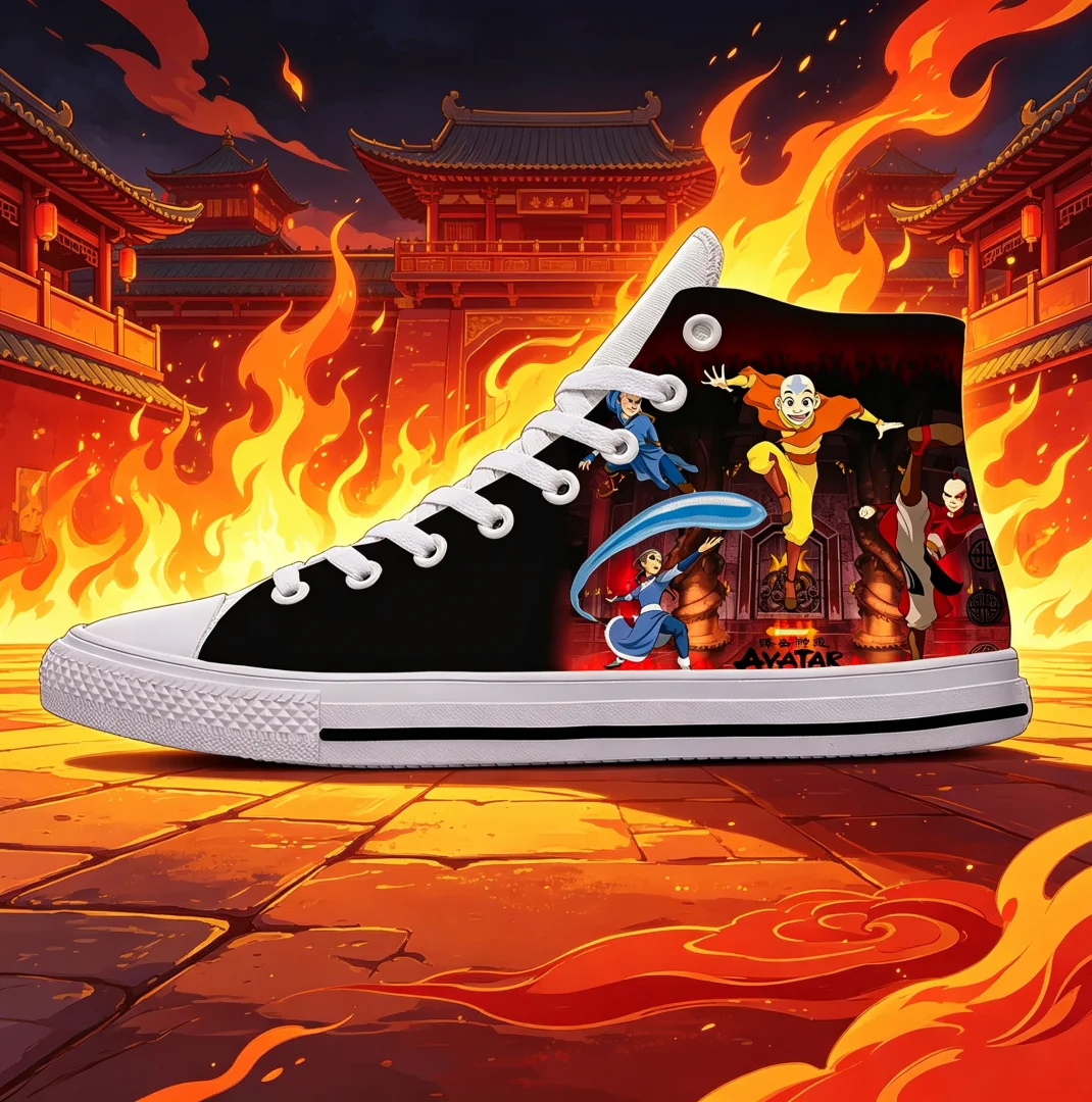 Zapatos de Avatar: La Leyenda de Aang, Zapatillas de Anime para Cosplay, Calzado Unisex de Dibujos Animados, Regalo de Aang, Sokka y Toph