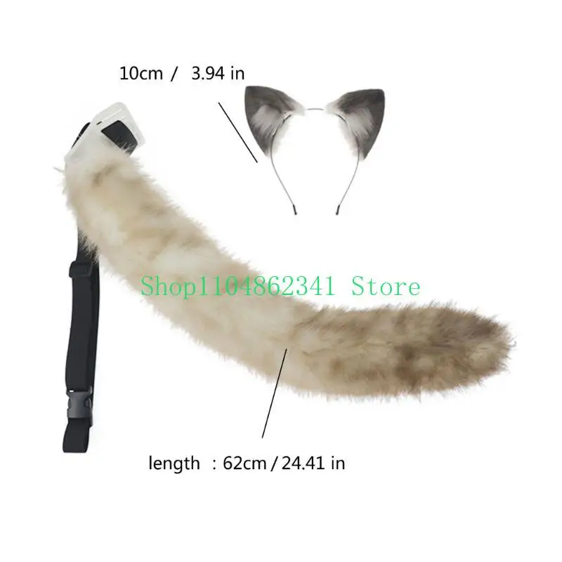 5ASD CATS EARS FOXES TAIL