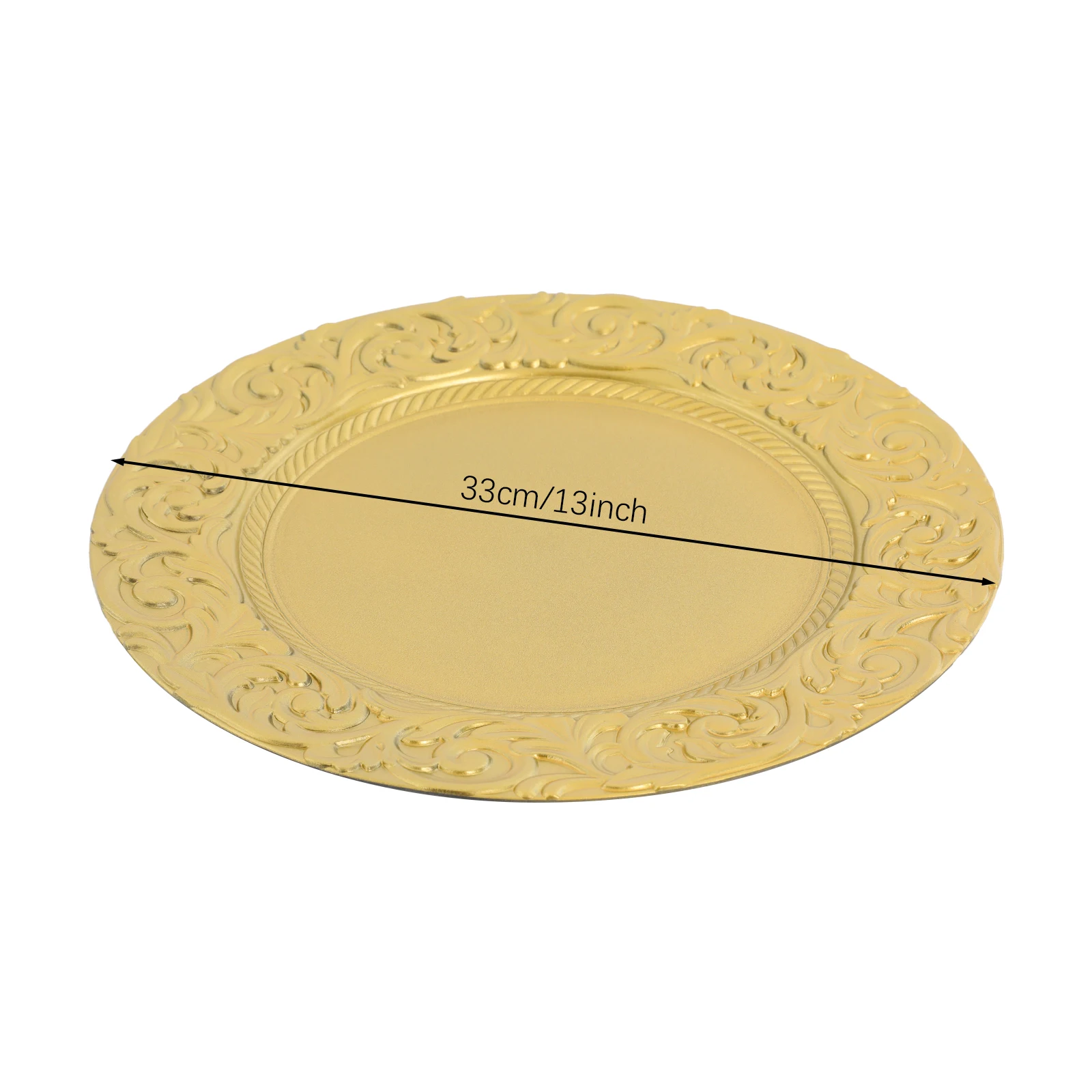 

150Pcs Round Charger Plates, Plastic Dinner Charger Plates Decorative Charger Plates for Wedding Party, Banquets, Picnics