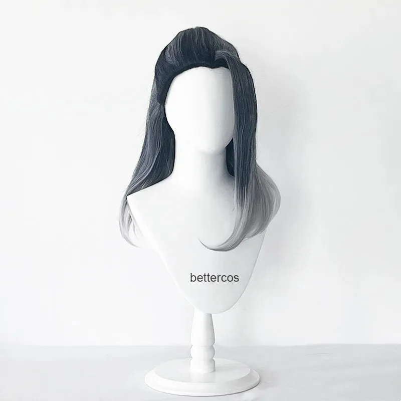 Valorant Viper Fade Game Cosplay 50cm Long Heat Resistant Synthetic Hair Halloween Party Role Play Anime Wigs + Wig Cap