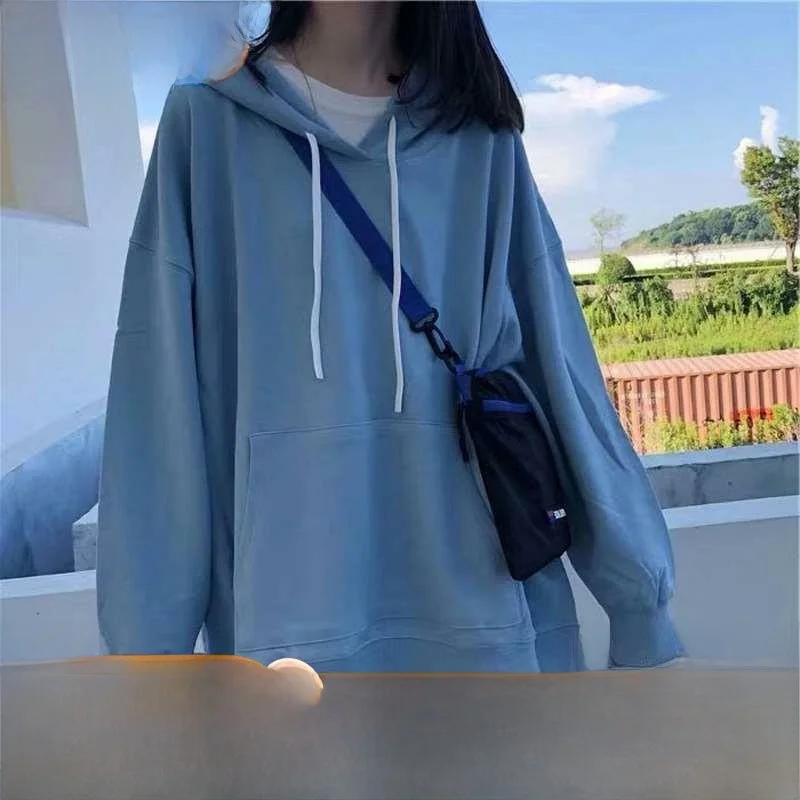 جديد الخريف رقيقة Longsved البلوز المرأة العادية Sve طول متوسط طويل Sle تخفيف لون نقي ألياف البوليستر 00% #1