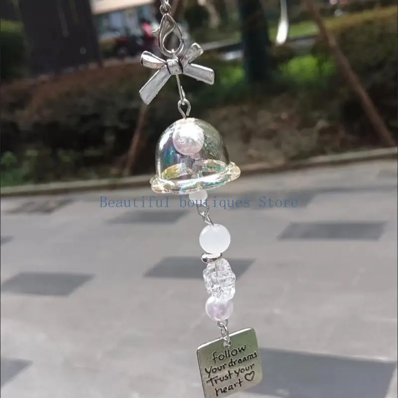 U4LF Sturdy Acrylic Beaded Mobile Charm Chic Style Phone Chain With Vibrant Colors And Secure Beads for Fashionistas