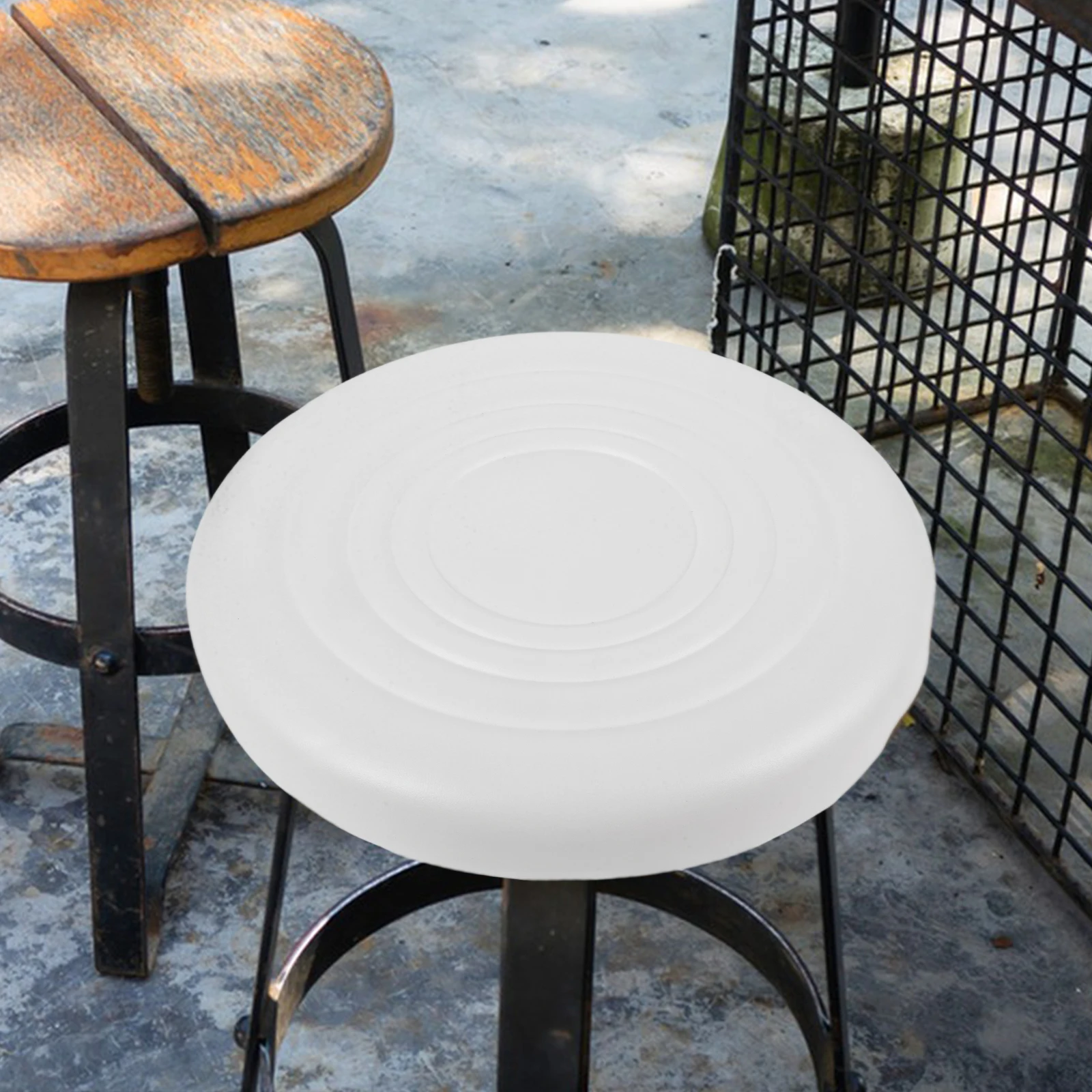 

Bar Stool Seat Replacement Round Sponge Filling Pu Surface Kitchen Dining Chair Seating Pad Easy Clean Pet Scratch