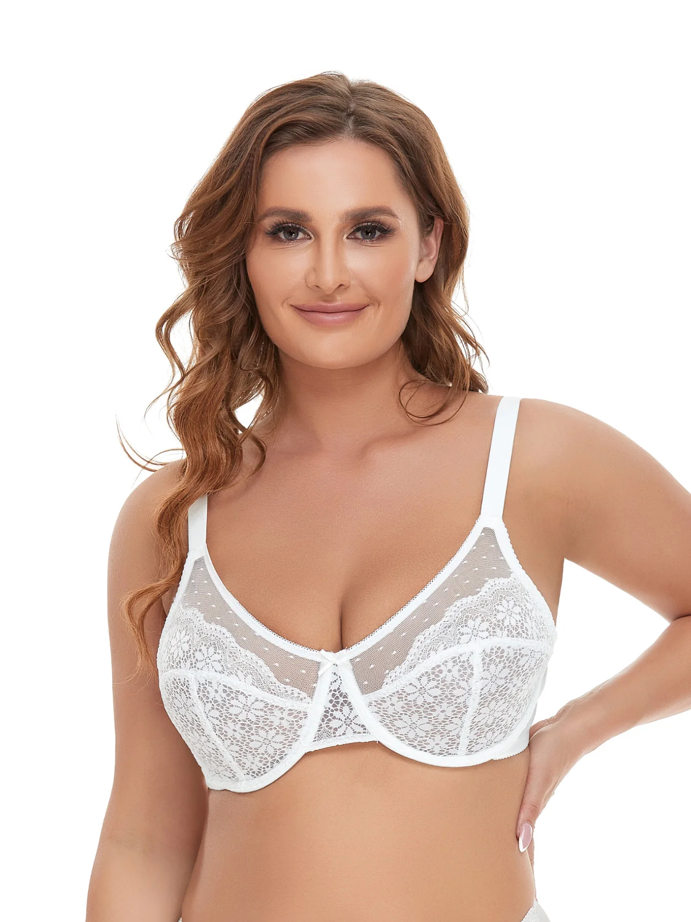 Minimizer Bra for Women Lace Bra Womans Full Coverage Bras Unlined Underwire Bra for Heavy Breast 5120