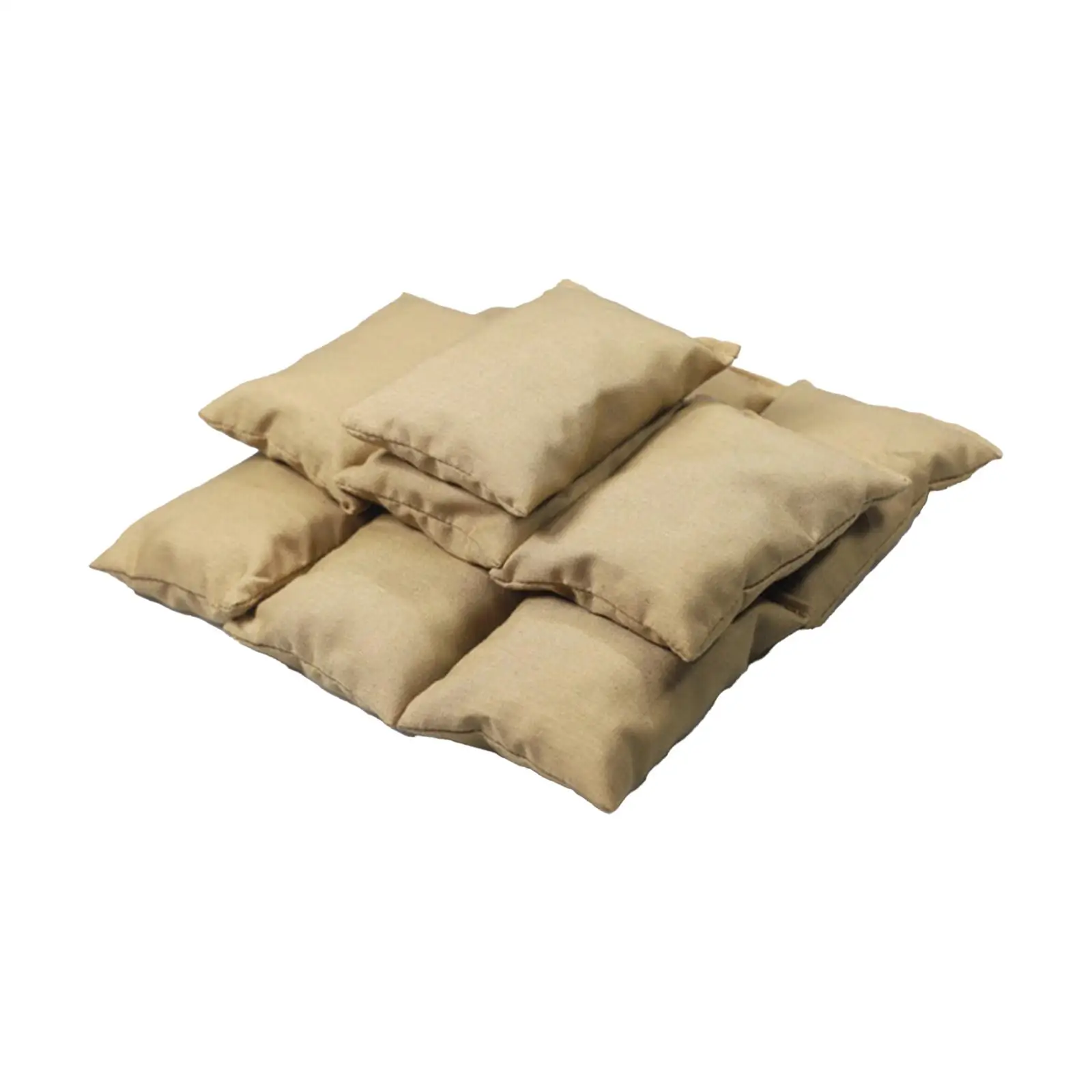10 Pieces 1:6 Scale Action Figure Sandbag Wear Resistant Lightweight Mini Handmade for 12'' Action Figures Dioramas Scenes Props